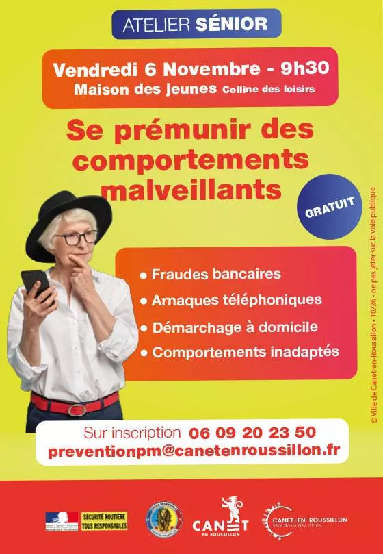 Atelier Senior : Se Prémunir des Comportements Malveillants