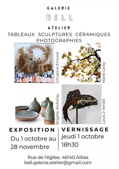Exposition d'artistes à la Bell Galerie Atelier
