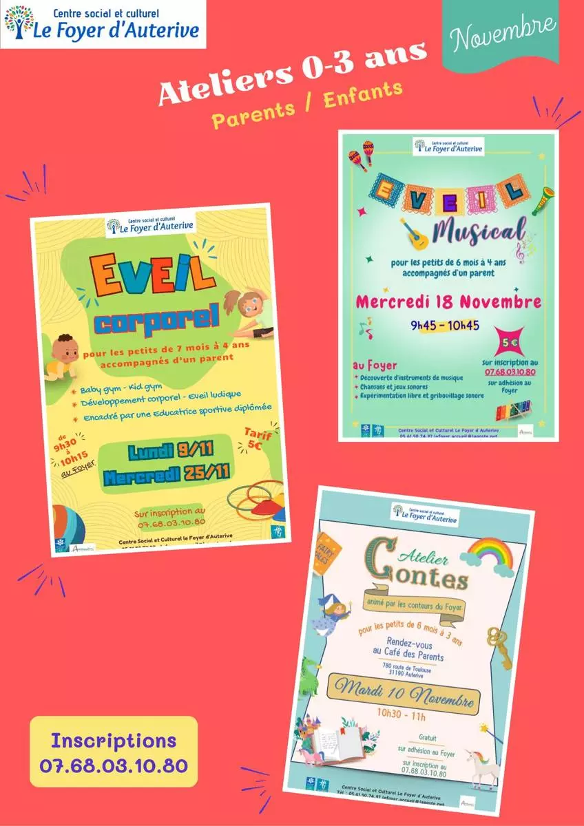 Ateliers Parents/Enfants 0-3 Ans