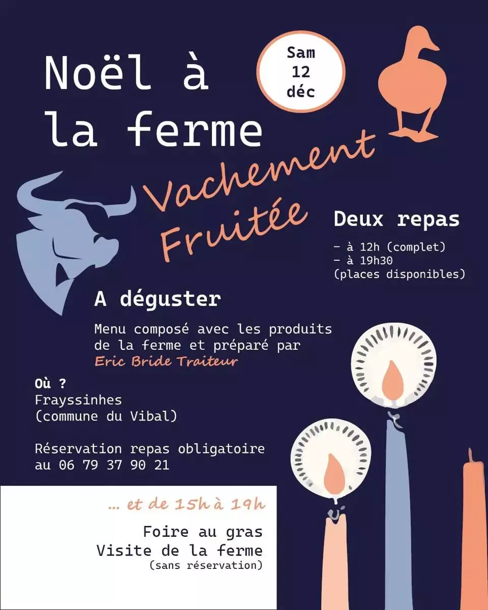 Noël à la ferme Vachement fruitée