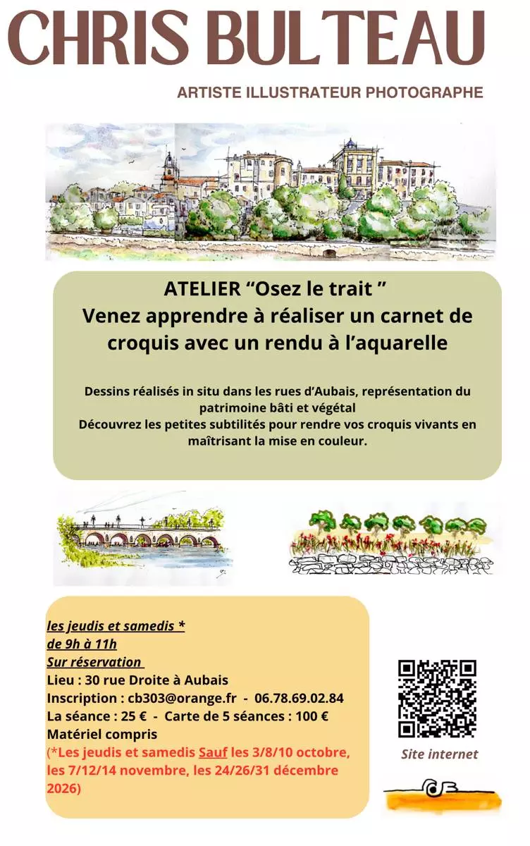 Ateliers de dessin pour adultes "Osez le trait"