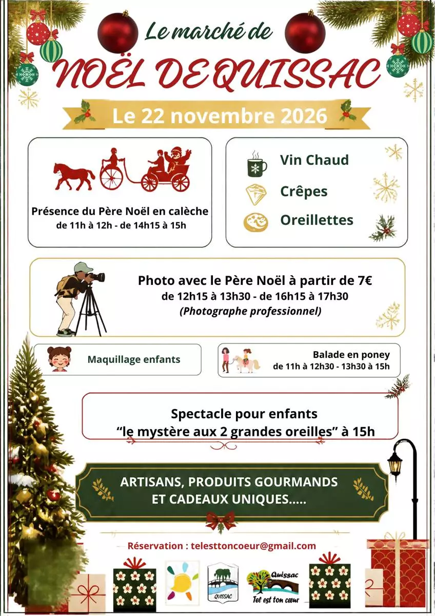 Marche de Noel au Profit du Telethon a Quissac