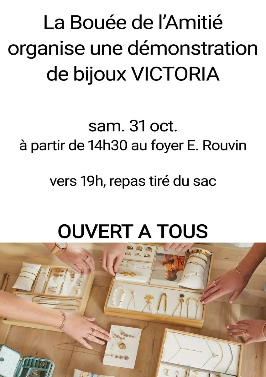Démonstration de bijoux Victoria
