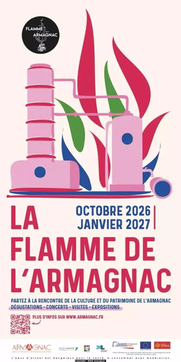 Flamme de l'Armagnac au Domaine de Polignac