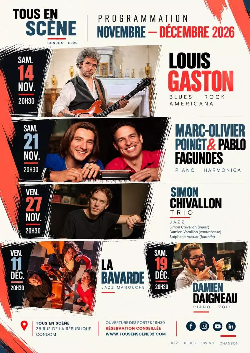 Tous en Scène : Concert de Simon Chivallon Trio