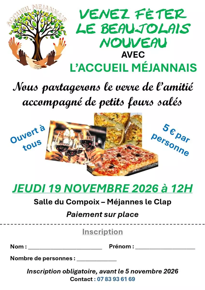 Beaujolais Nouveau de l'Accueil Méjannais