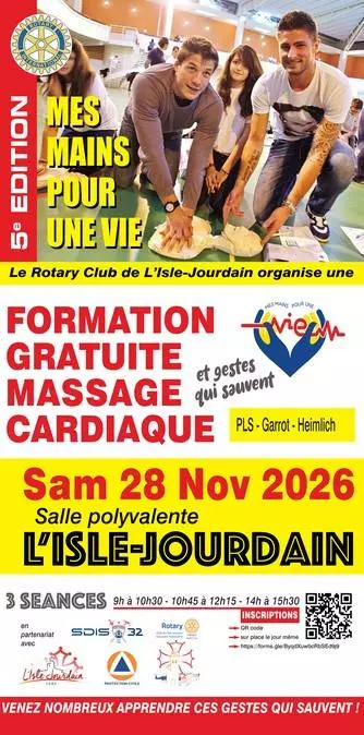 Mes mains pour une vie : formation gratuite massage cardiaque