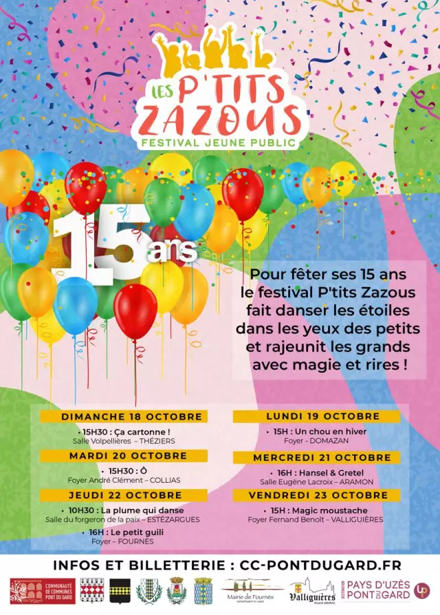 15ème  édition - Les P'tits Zazous - Festival Jeune Public