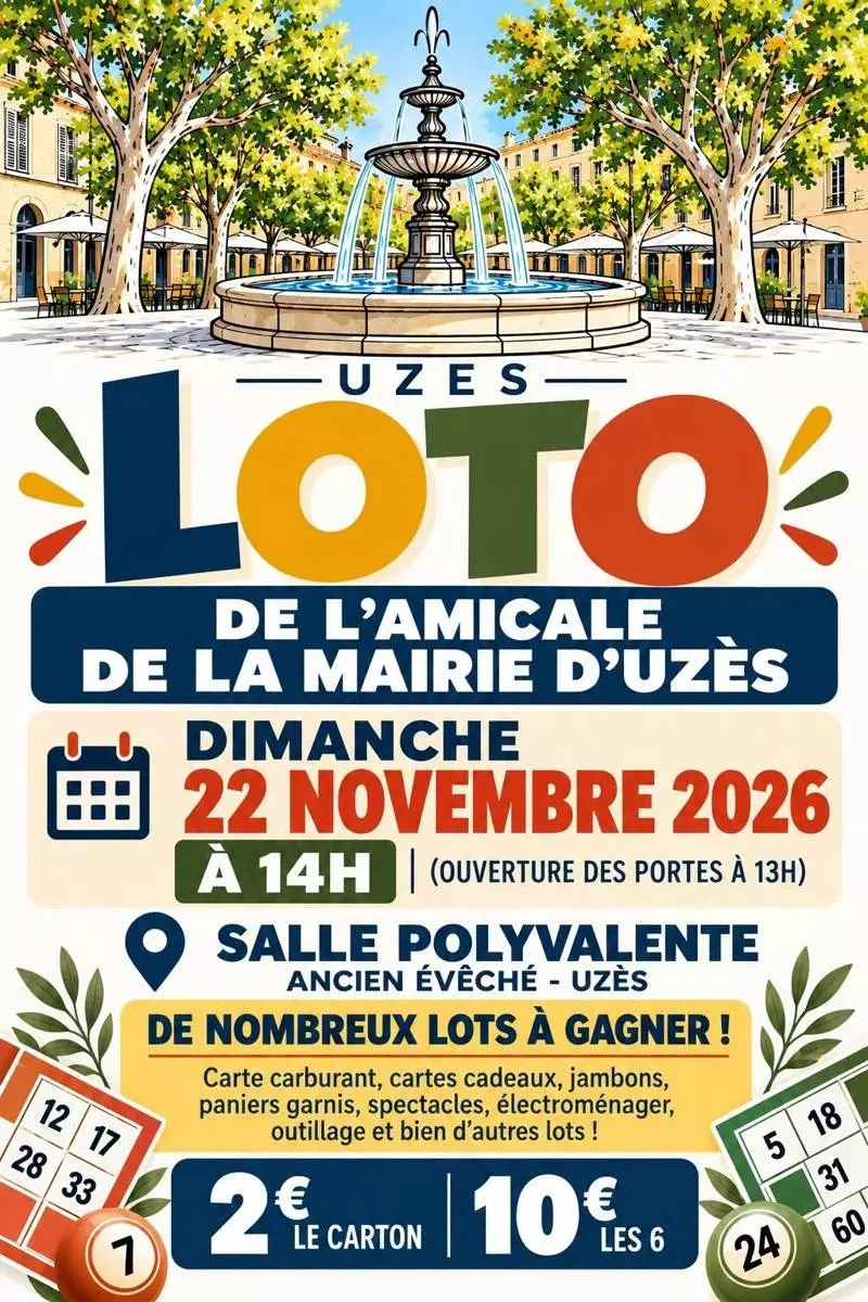 Loto de l'Amicale de la Mairie d'Uzès