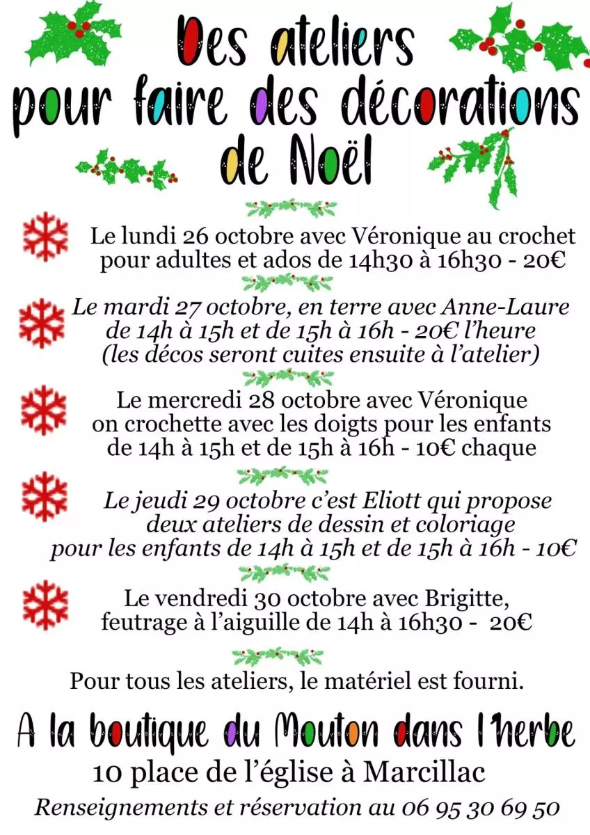 Ateliers créatifs vacances - Mouton dans l'herbe