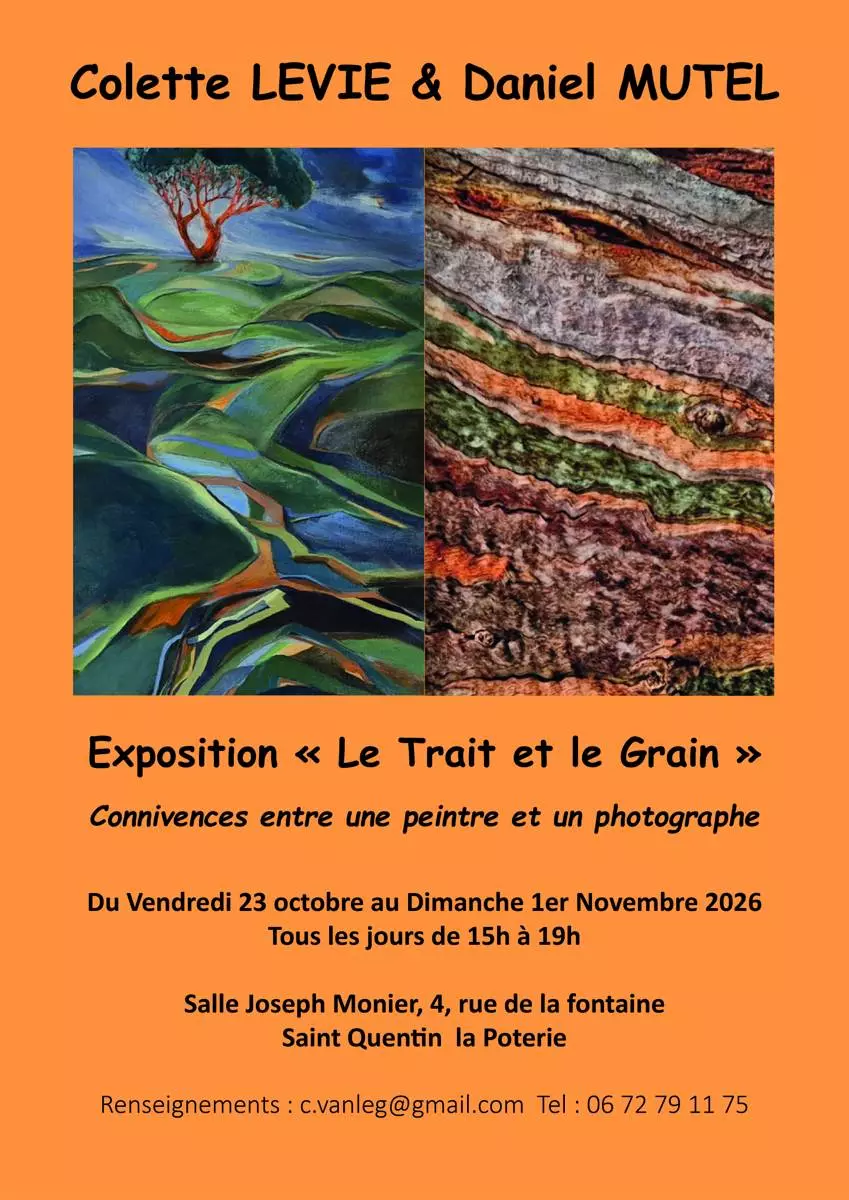 Exposition peinture et photo - Le trait et le grain