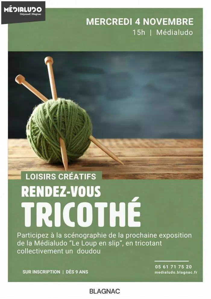 Atelier tricothé - Mercredi 4 novembre