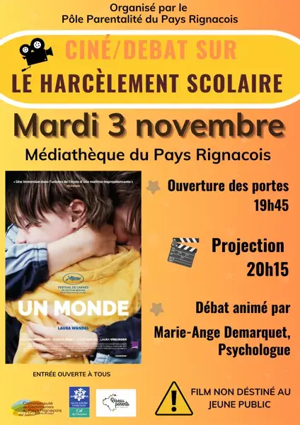 Café des parents : ciné-débat sur le harcèlement scolaire