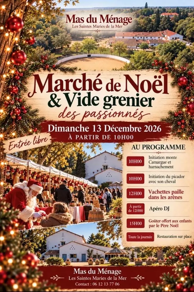 Marché de Noël & Vide-grenier au Mas du Ménage