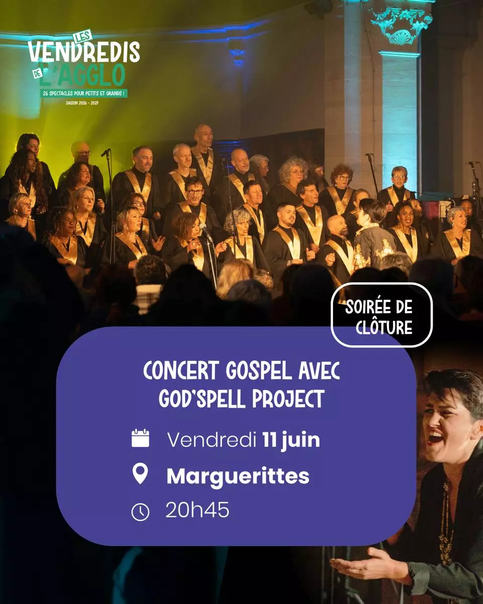 Vendredis de l'Agglo - Soirée de clôture - Concert gospel avec God'spell project à Marguerittes