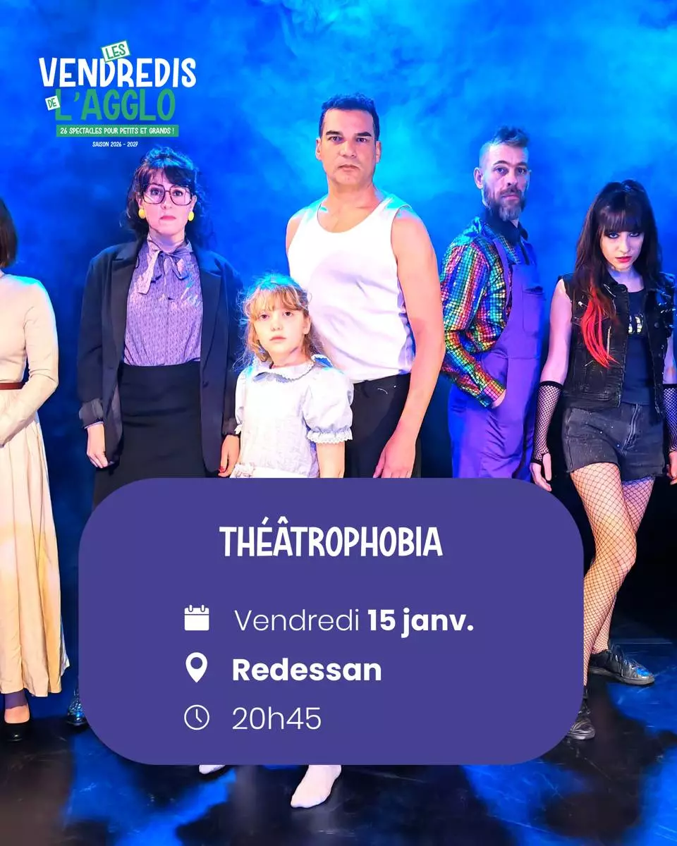 Vendredis de l'Agglo - Théâtre/Comédie fantastique "Théâtrophobia" à Redessan