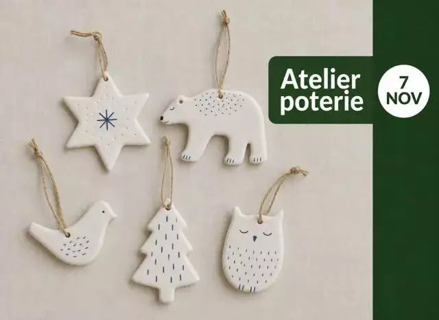 Décorations de Noël en céramique