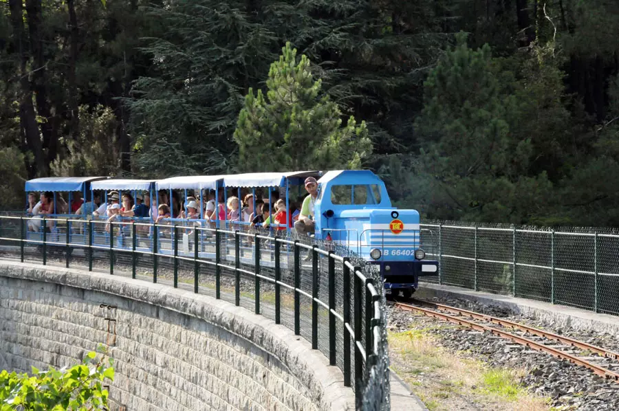 Train de l'Andorge en Cévennes avec le Père Noël