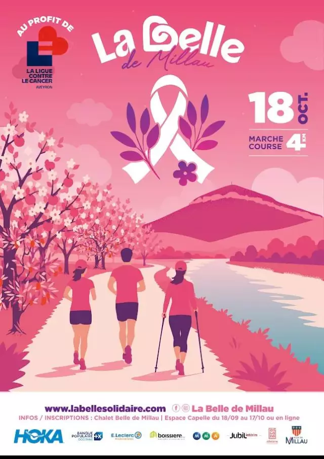 La Belle de Millau (marche, course au profit de la ligue contre la cancer)
