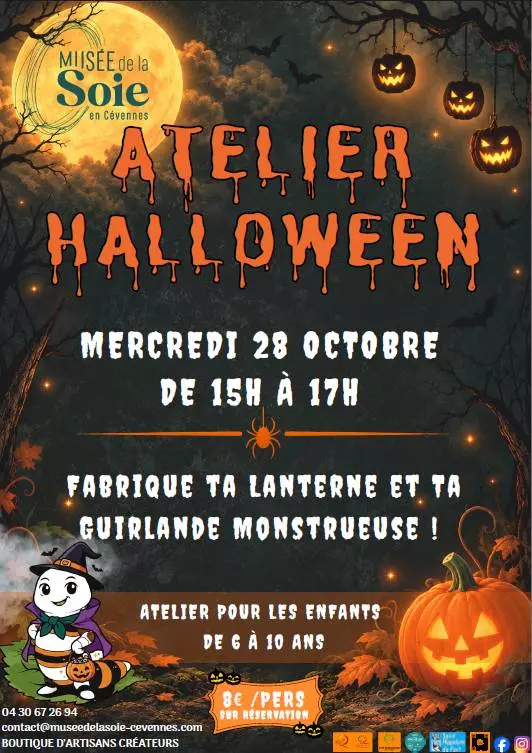 Atelier Halloween au musée de la Soie