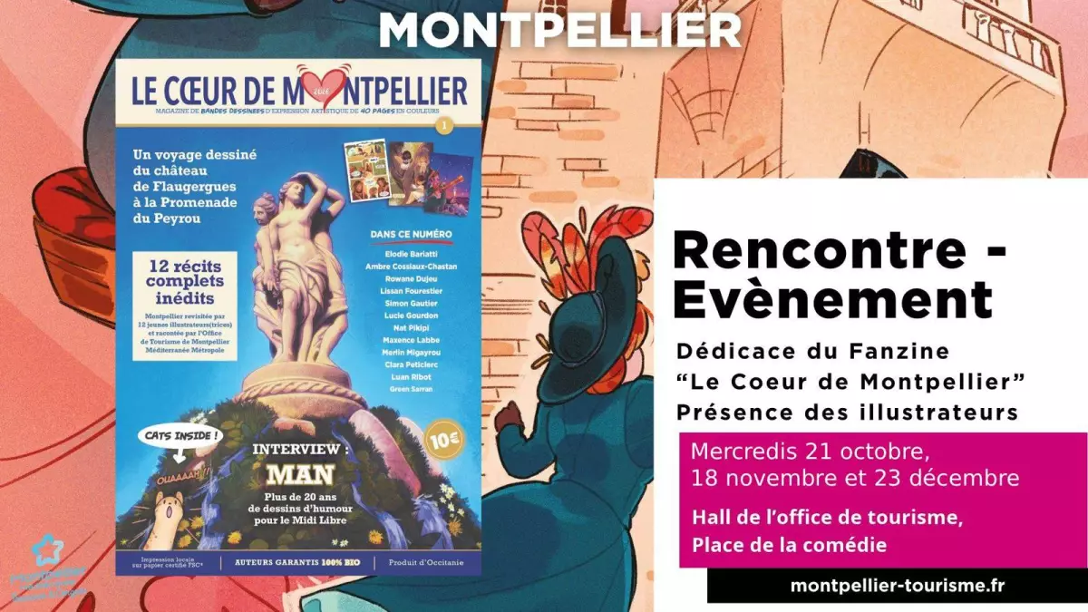 Rencontre Fanzine "Le Coeur de Montpellier" À l'Office de Tourisme