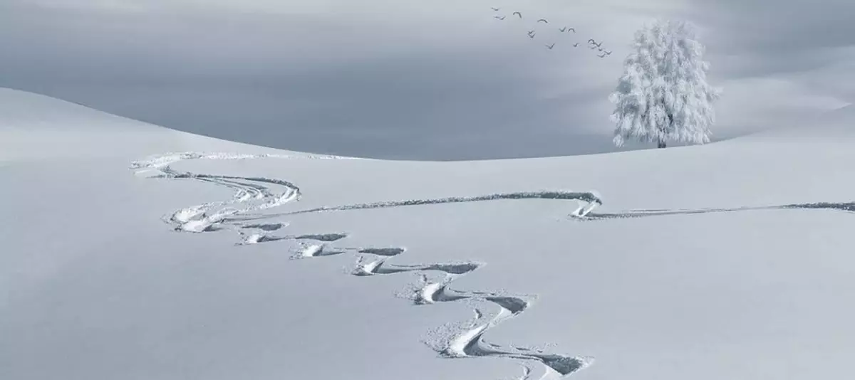 Père Noel sur les pistes