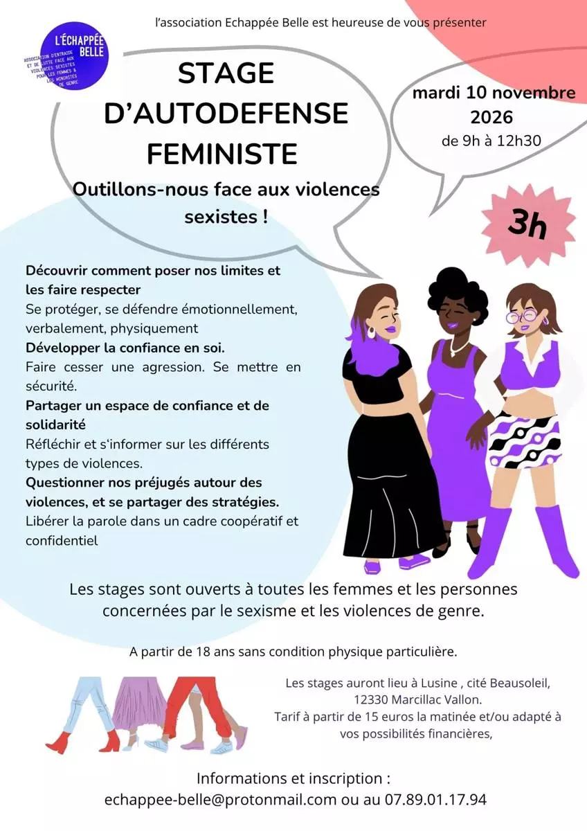 Journée de stage d'auto-défense féministe
