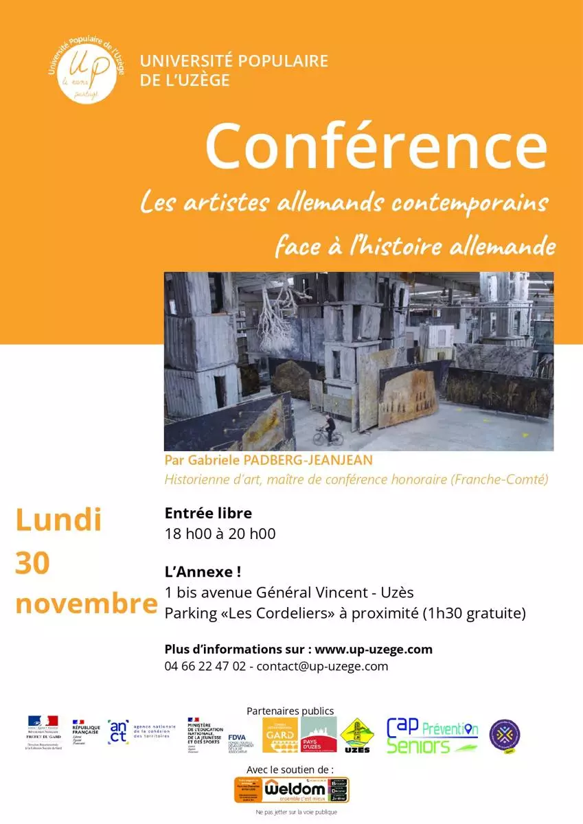 Conférence - Les artistes allemands contemporains face à l'histoire allemande