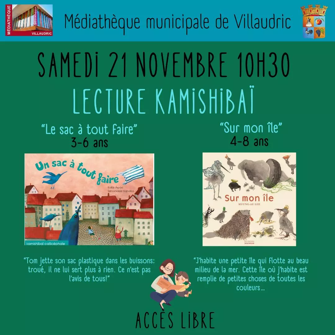 Samedi 21 novembre à 10h30 lecture Kamishibaï