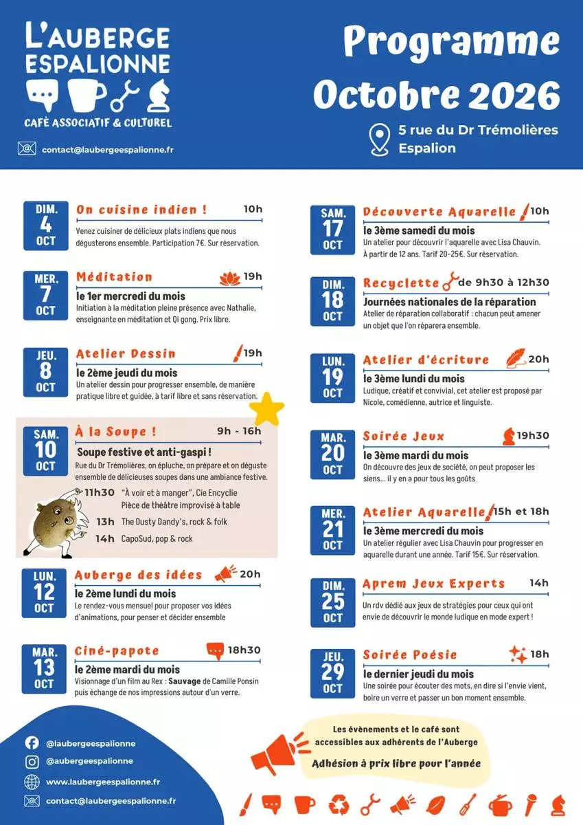 L'Auberge espalionne - Atelier méditation