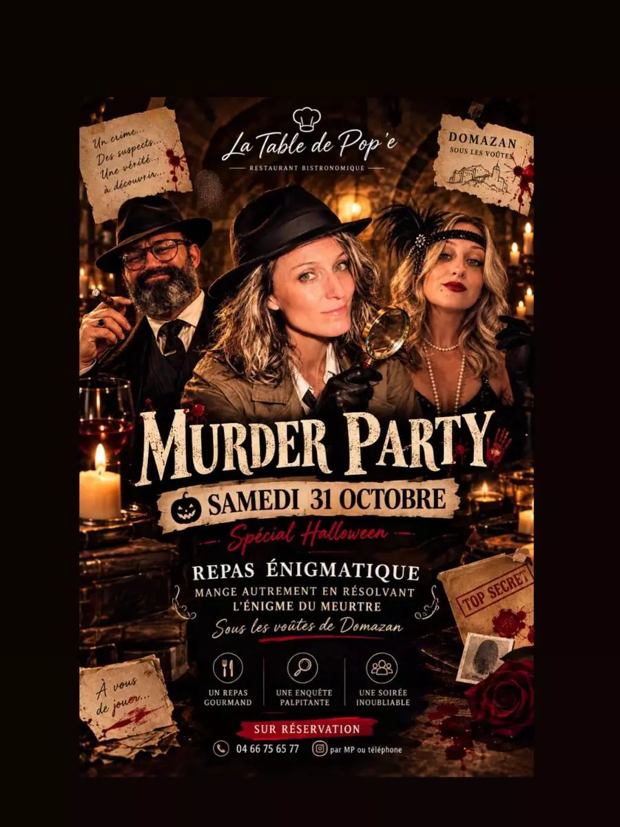 Repas énigmatique - Murder party : Meurte sous les voutes