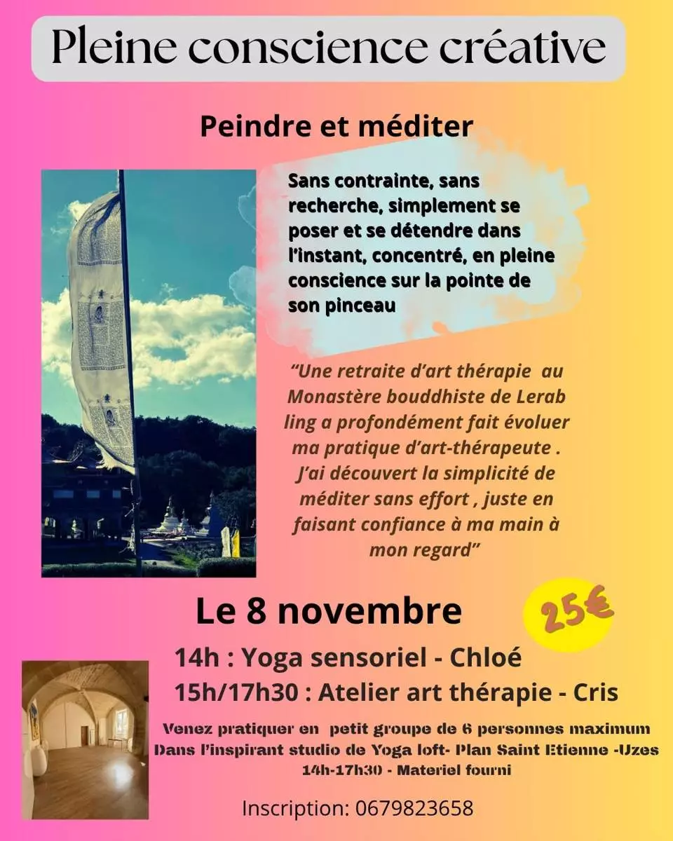 Atelier Yoga sensoriel et Art thérapie - Pleine conscience créative