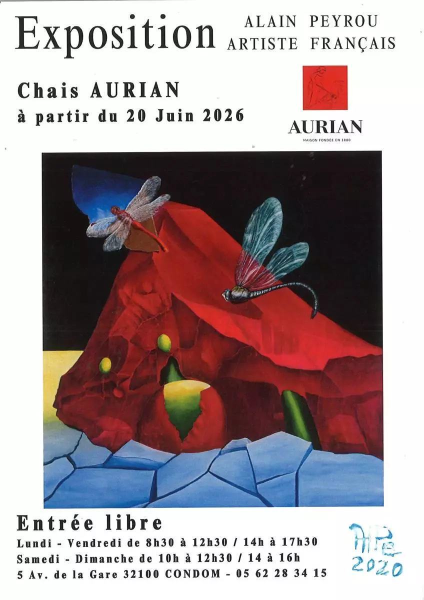 Chais Aurian - Exposition d'Alain Peyrou