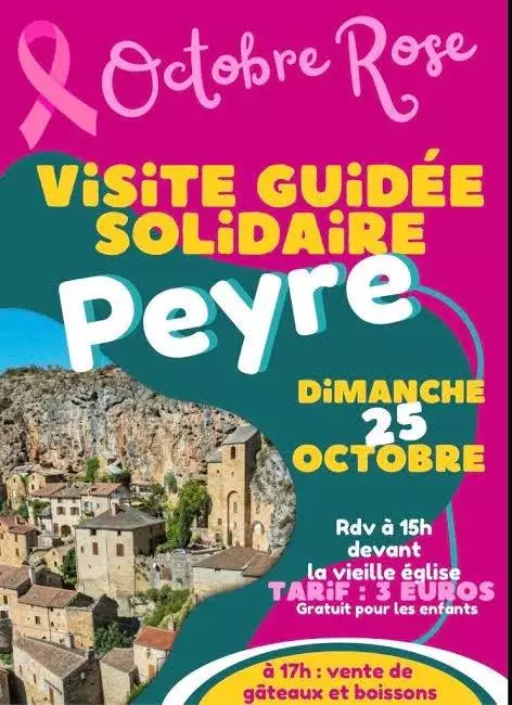 Octobre Rose - Visite guidée et gouter solidaire à Peyre
