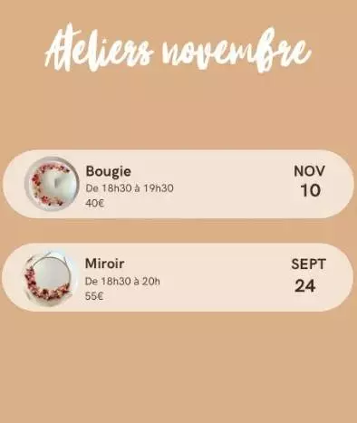 Atelier Art Floral : Bougie