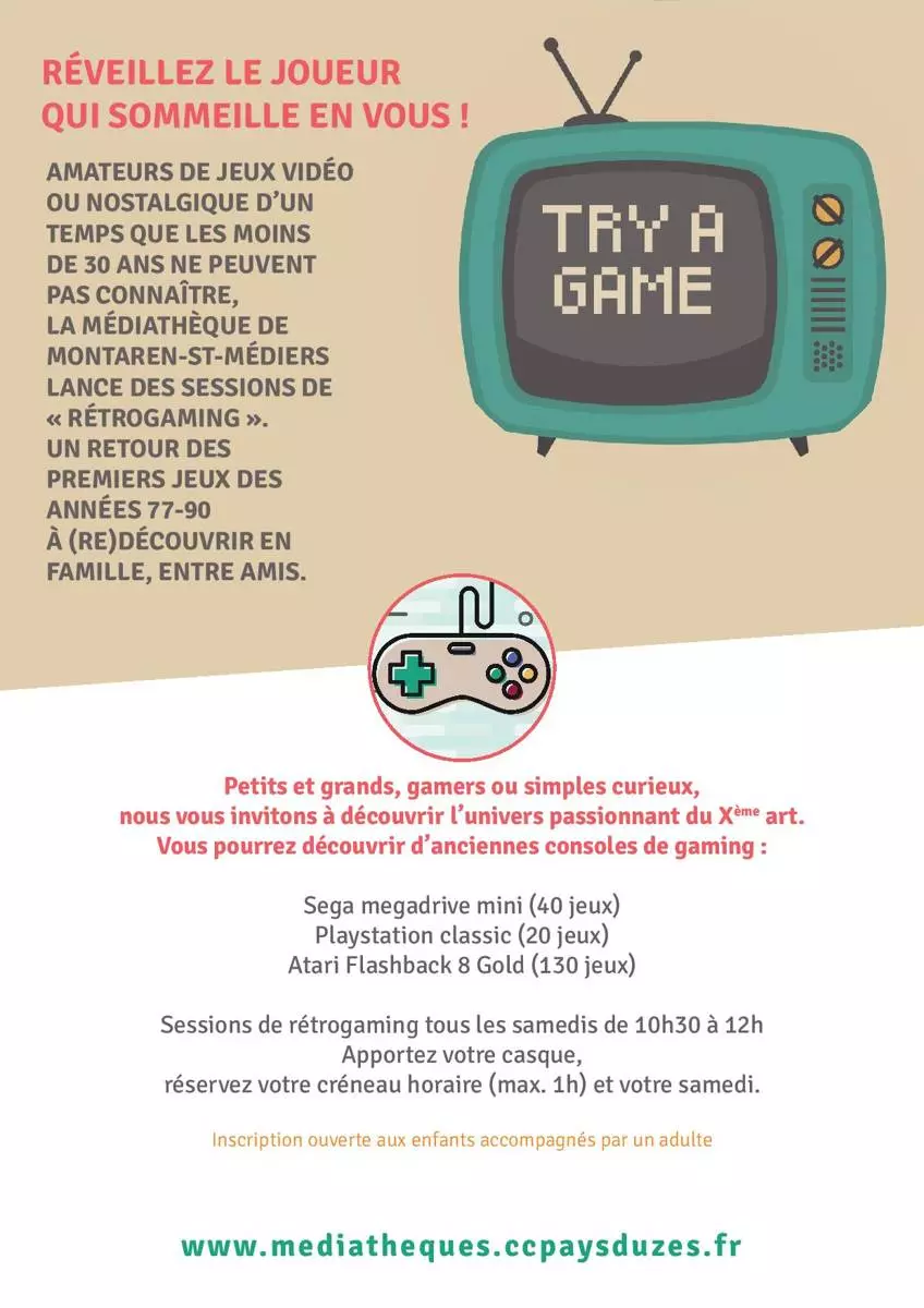 Try a game - session rétrogaming