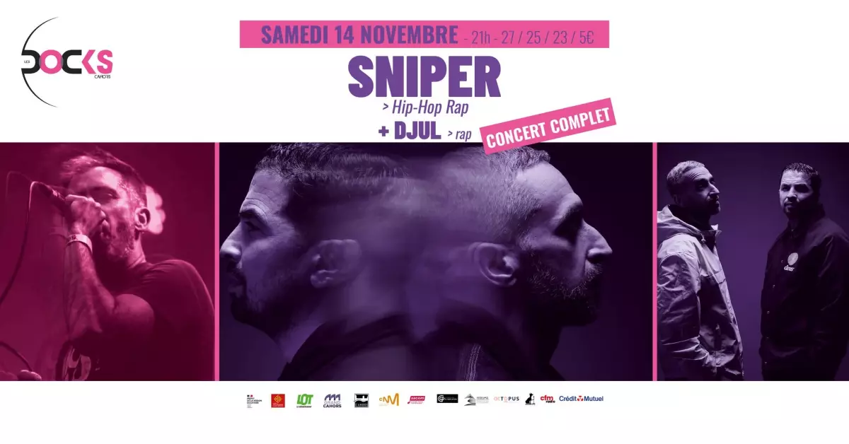 Complet - Concert aux Docks : Sniper + Djul "Parenthèse"