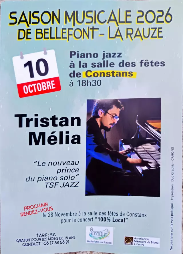 Saison musicale 2026 de Bellefont - La Rauze