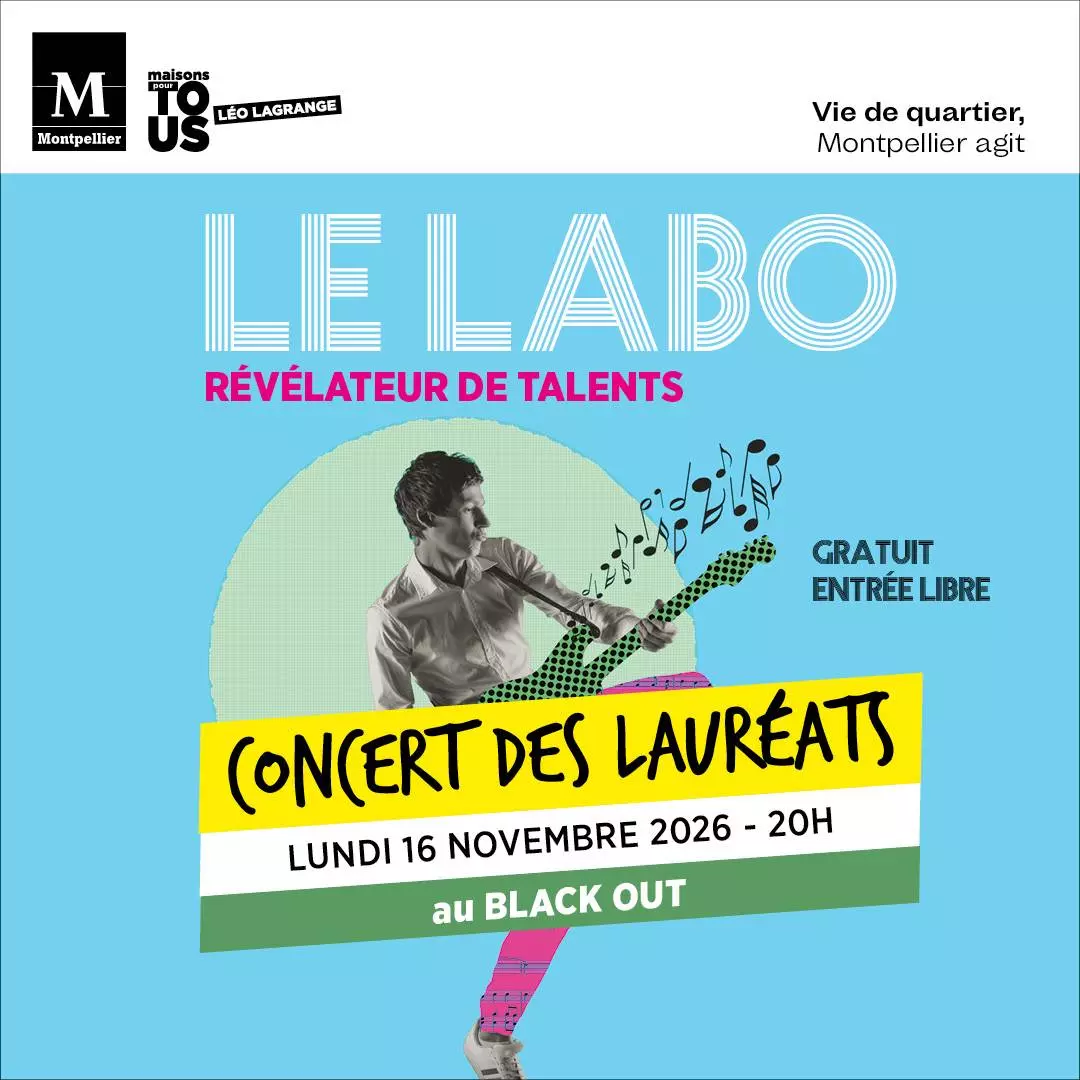 Concert des lauréats du LABO / Révélateur de talents 2026 au Black Out