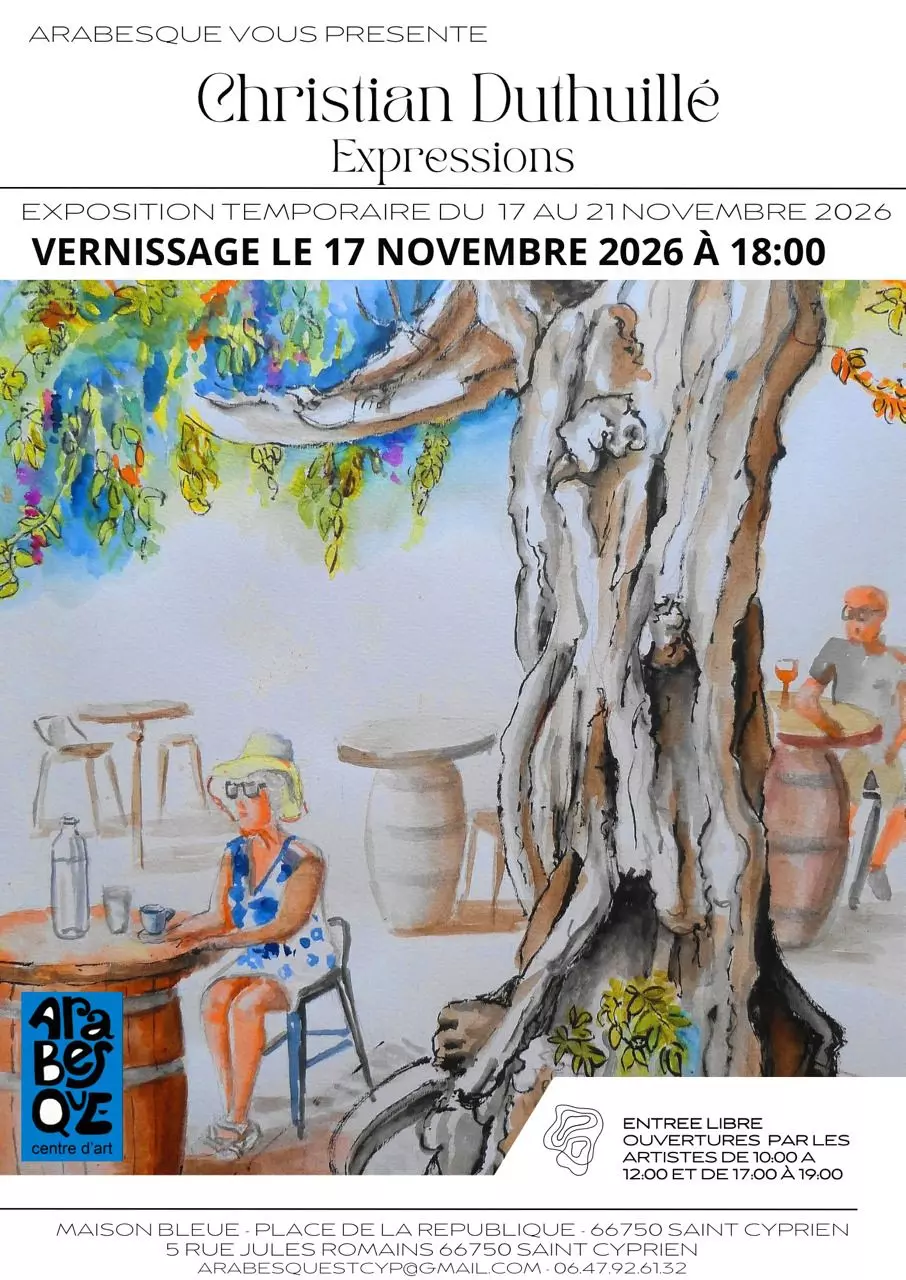 Christian Duthuillié présente son exposition "Expressions" chez Arabesque