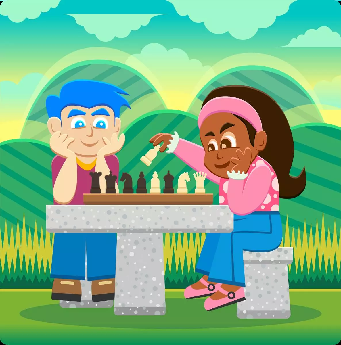 Jeux d'échecs parents enfants
