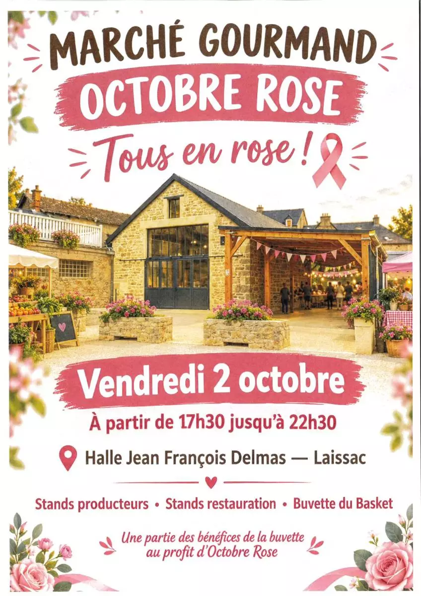 Marché couvert à Laissac