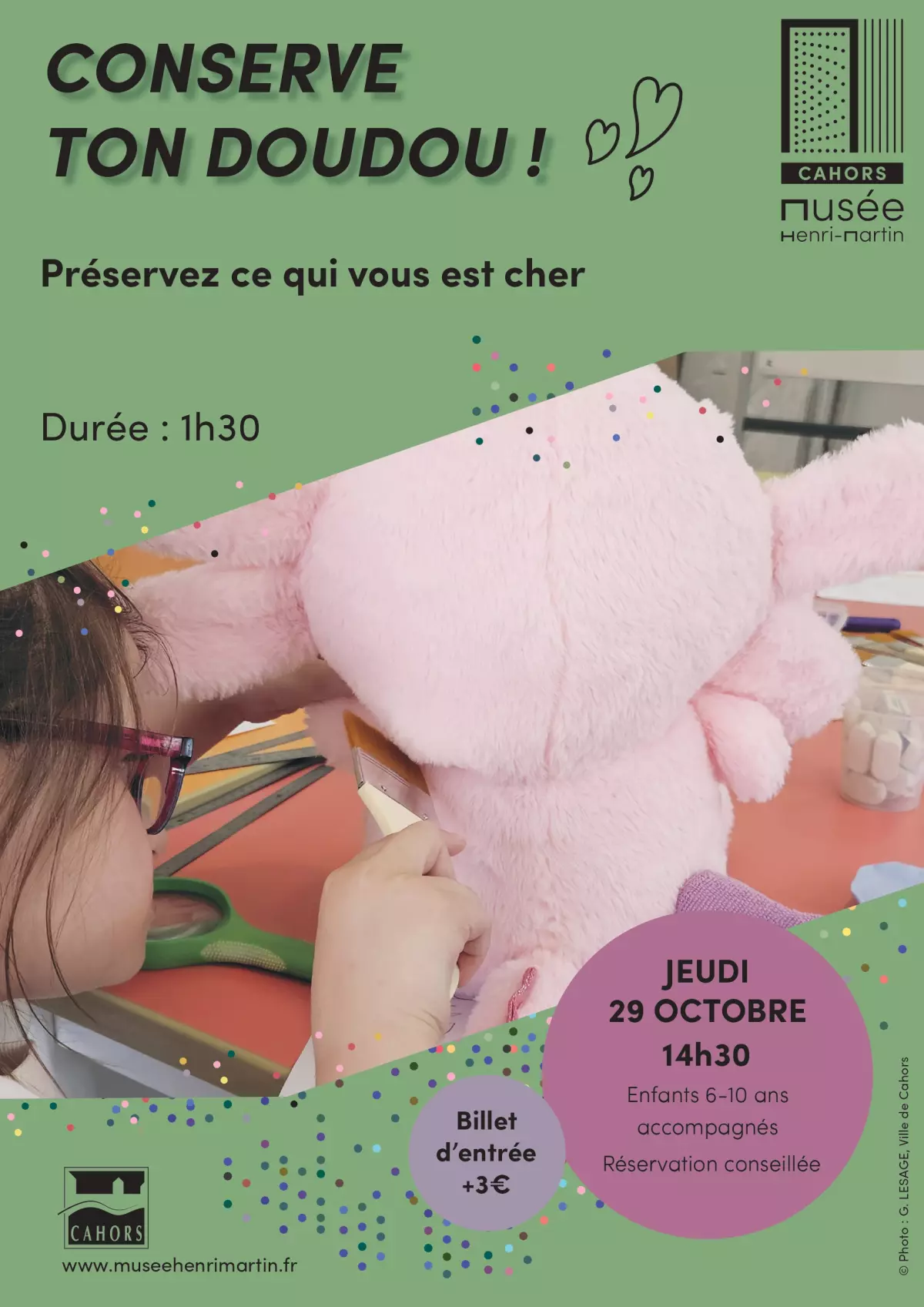 Conserve ton doudou : visite créative en famille 6-10 ans au Musée Henri Martin