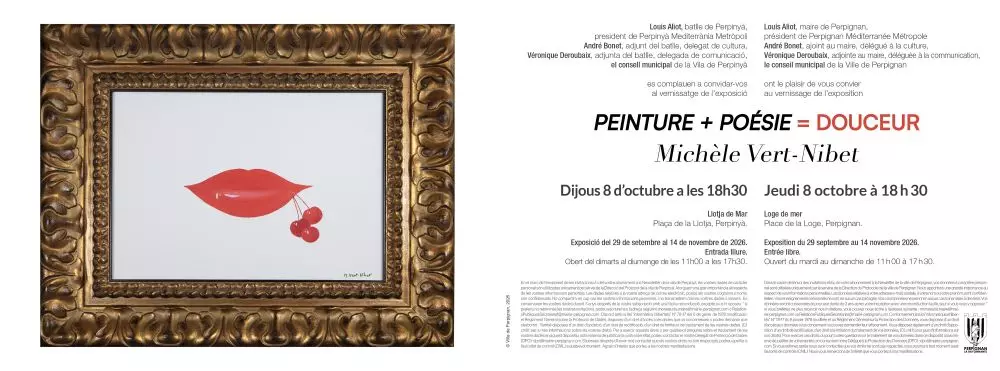 Exposition de Michèle Vert-Nibet - Peinture + Poésie = Douceur