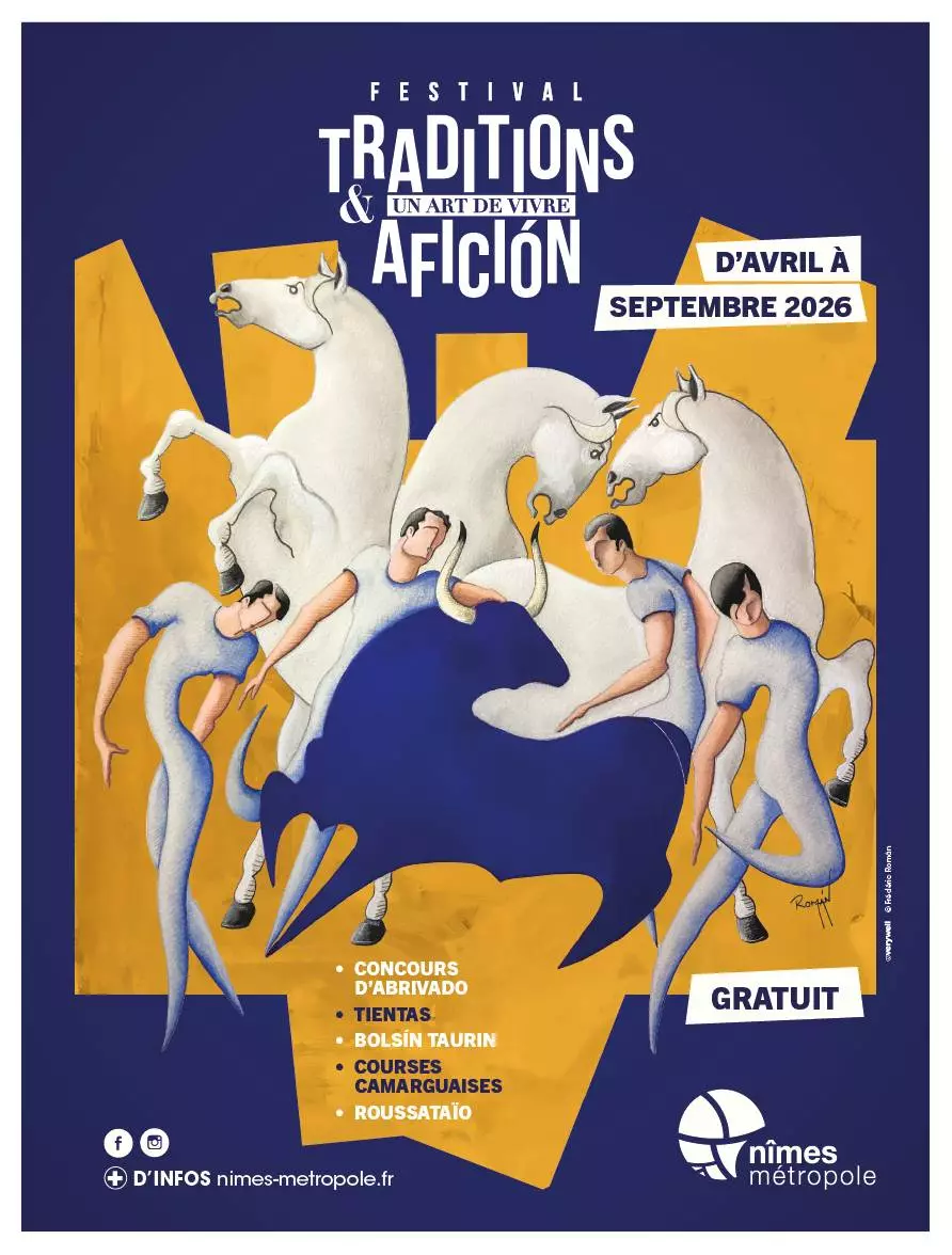 Traditions et Afición - Finale du concours d'abrivado à Manduel