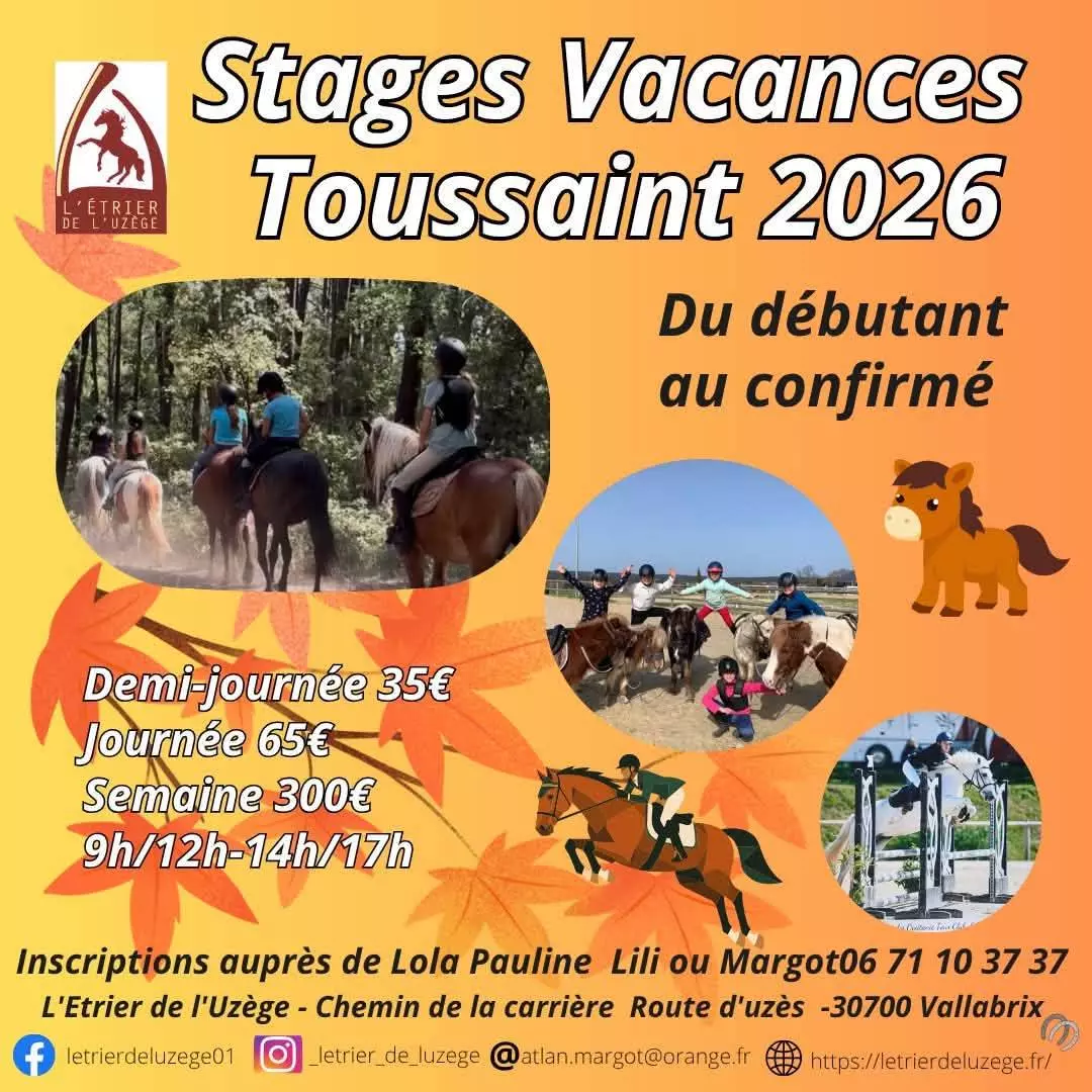 Stage - Centre équestre et poney club