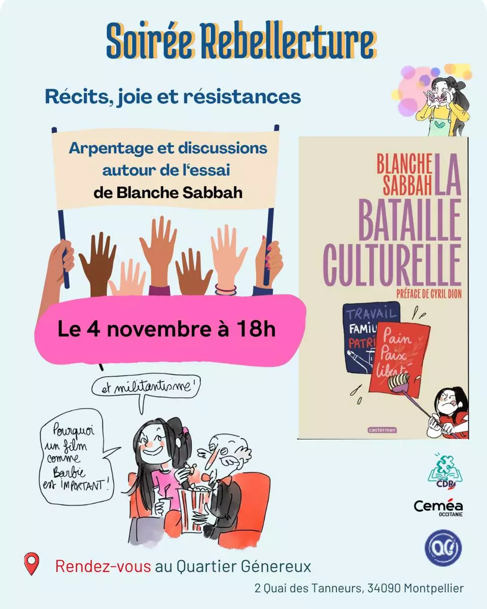 Soirée Rebellecture : La Bataille culturelle de Blanche Sabbah !