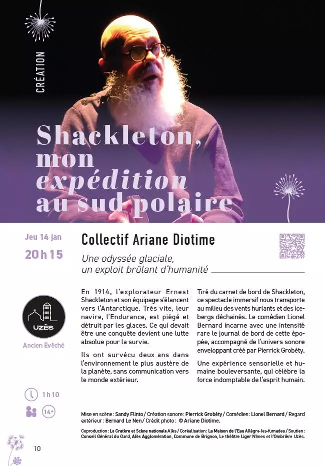 Théâtre - Shackleton, mon expédition au sud polaire