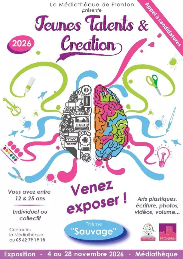 Venez exposer à la Médiathèque - Jeunes Talents & Création