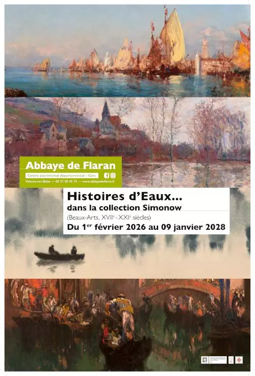 Exposition à l'Abbaye de Flaran : Histoires d'Eaux ... dans la Collection Simonow